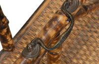 Early 20th Century French bamboo magazine rack