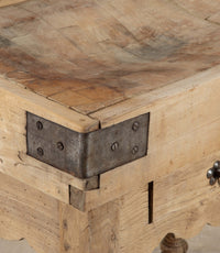 Substantial French butcher's block (billot de boucher) dating from the early 20th Century.