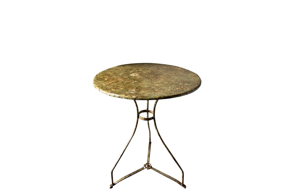 Early 20th Century French Painted Iron Guéridon