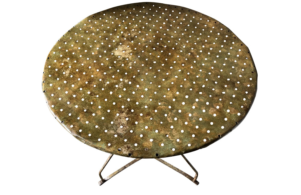 Early 20th Century French Painted Iron Guéridon