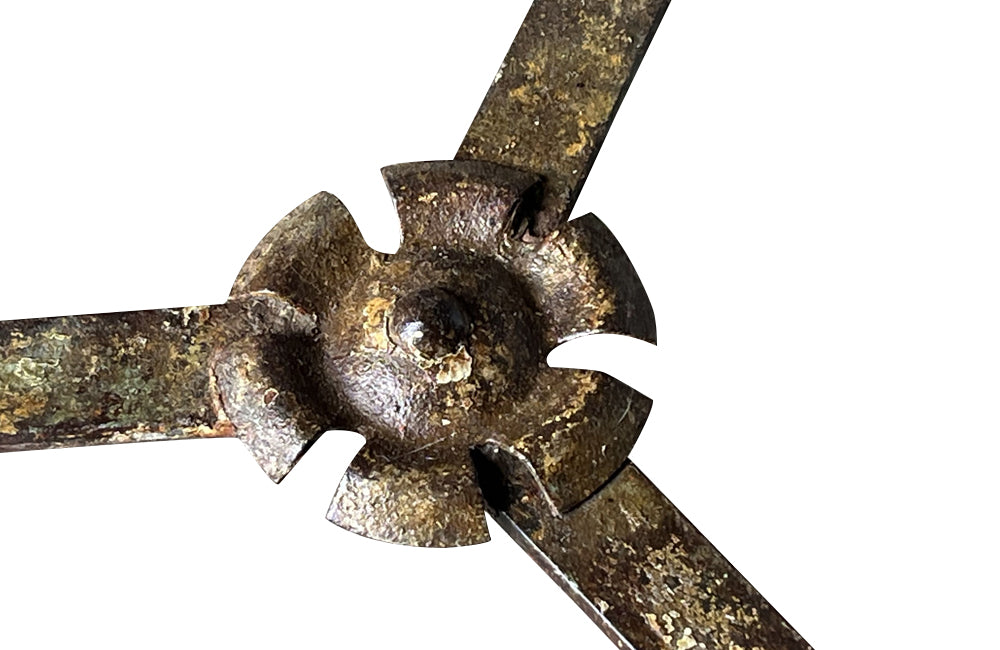 Early 20th Century French Painted Iron Guéridon