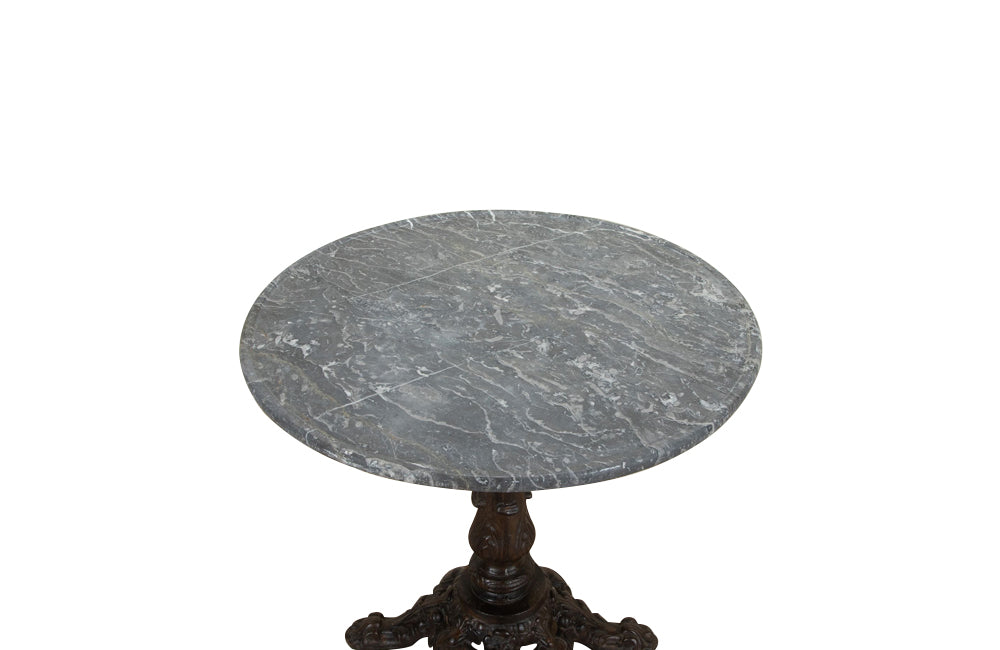 Antique table cast iron orangery centre table. French antique furniture