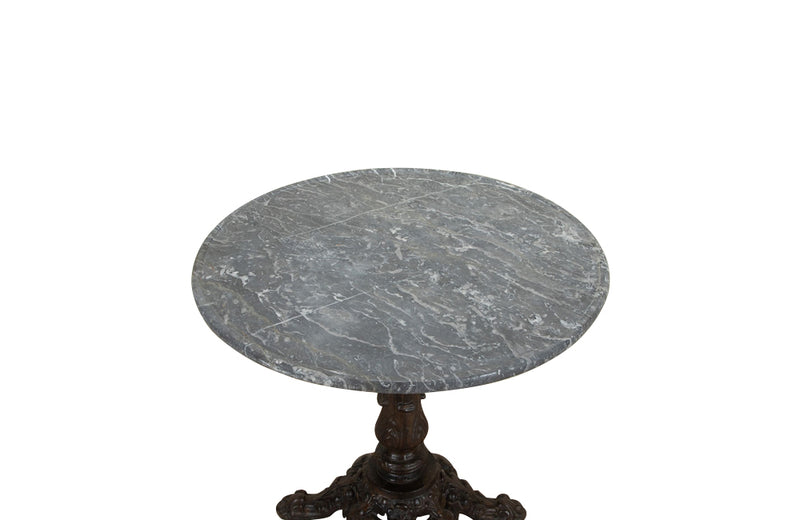 Antique table cast iron orangery centre table. French antique furniture