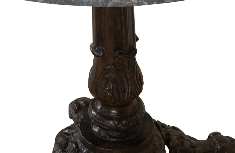 Antique table cast iron orangery centre table. French antique furniture
