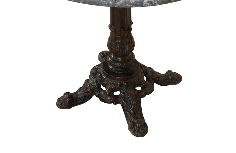Antique table cast iron orangery centre table. French antique furniture