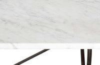 Elegant and long early 20th Century French iron base bistro table. 