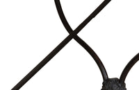 Elegant and long early 20th Century French iron base bistro table. 