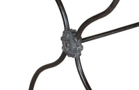 Elegant and long early 20th Century French iron base bistro table. 