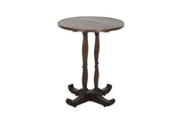 Unusual early 20th Century French oak round gueridon table.