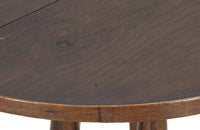 Unusual early 20th Century French oak round gueridon table.