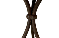 Rare 1920s French enamel top gueridon or tripod table with wrought iron base