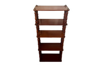 French mahogany etagere shelves with five tiers.