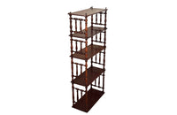 French mahogany etagere shelves with five tiers.