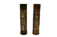 Pair of Early 20th Century French Decorative Trench Art Vases