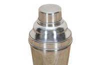 Early 20th Century English Art Deco silver plated cocktail shaker.