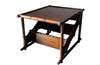 Mid century table faux bamboo low table that transforms into library steps when turned over. Italian. Mid Century furniture