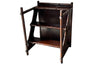 Mid century table faux bamboo low table that transforms into library steps when turned over. Italian. Mid Century furniture