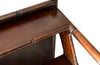 Mid century table faux bamboo low table that transforms into library steps when turned over. Italian. Mid Century furniture