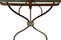 Early 20th Century French Florist's Zinc Tray Table