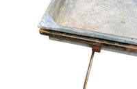 Early 20th Century French Florist's Zinc Tray Table