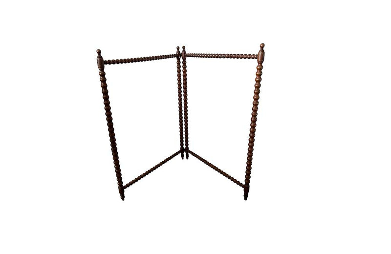 French folding bobbin towel rail or clothes horse.