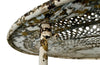 Late 19th Century French folding iron gueridon table with decorative pierced top