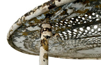 Late 19th Century French folding iron gueridon table with decorative pierced top
