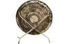 Late 19th Century French folding iron gueridon table with decorative pierced top