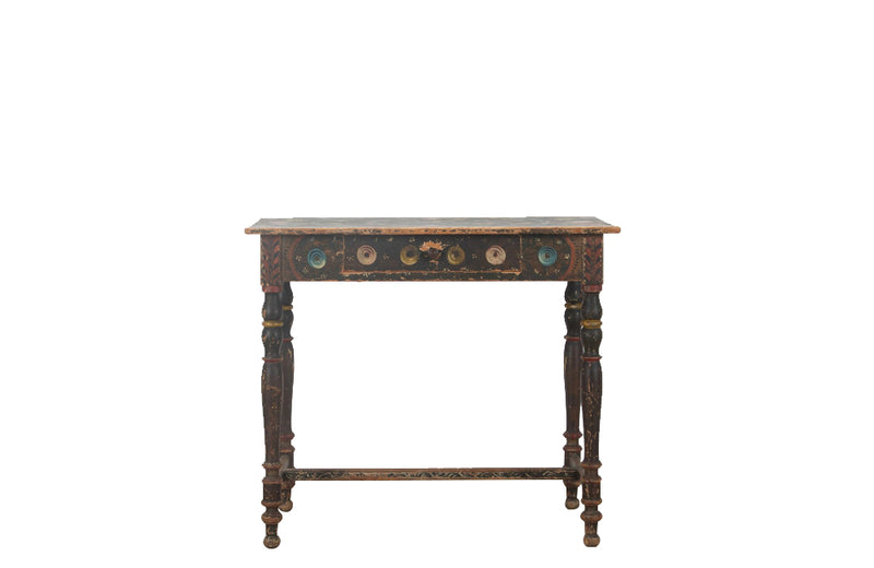 19th century French folk art painted side table