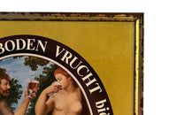 Fun, 20th century advertising sign for 'Verboden Vrucht' beer [Translation: Forbidden Fruit]