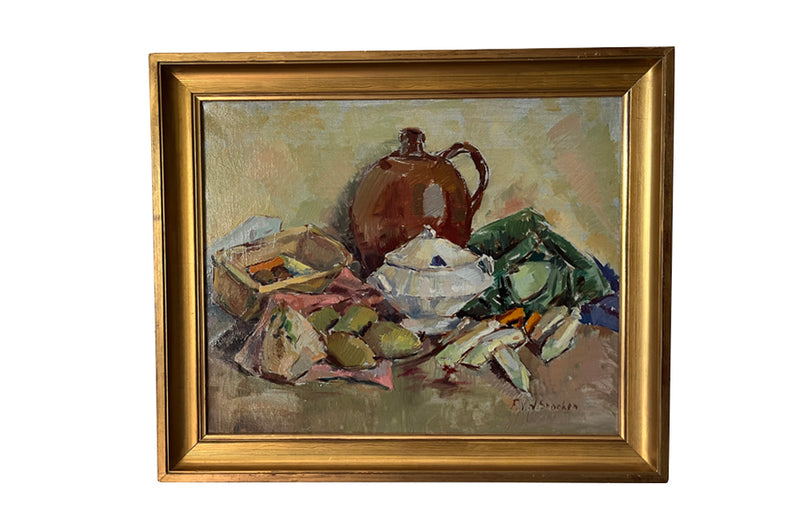 20th Century framed still life painting - French Antiques - AD & PS Antiques