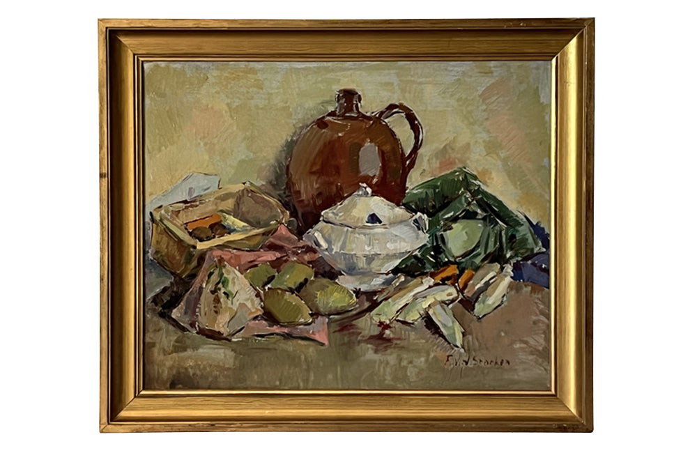 20th Century framed still life painting - French Antiques - AD & PS Antiques