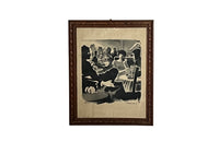 Mid-Century Italian 'Tabarin' Cabaret Print by Alessandrini, 1953