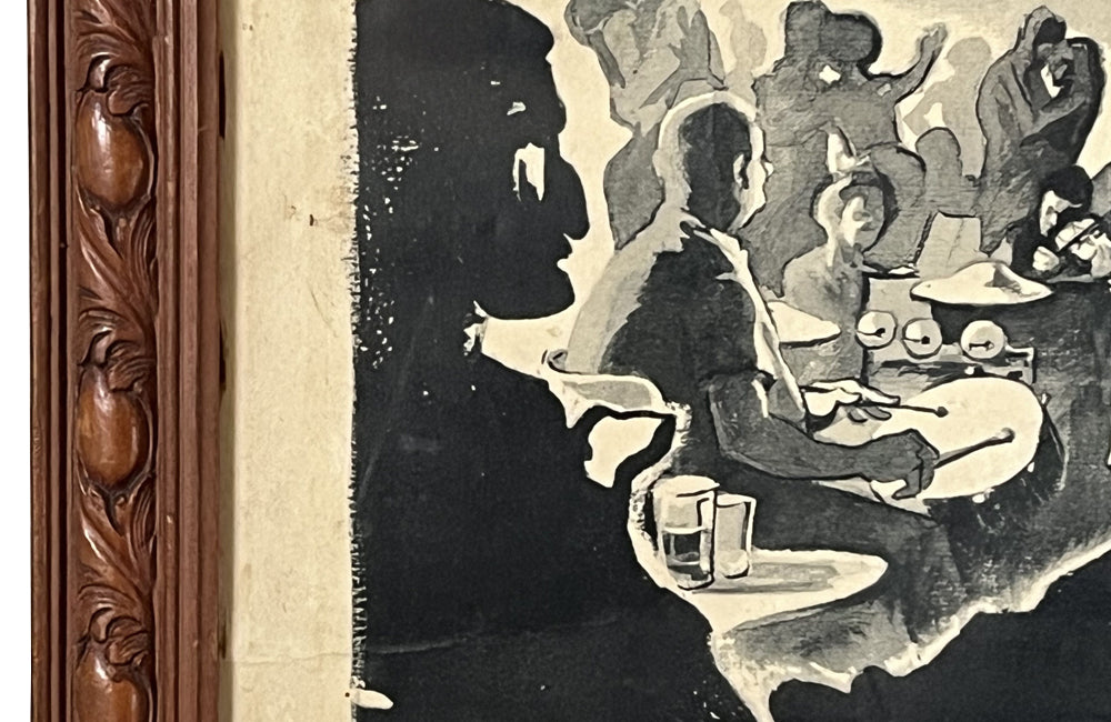 Mid-Century Italian 'Tabarin' Cabaret Print by Alessandrini, 1953