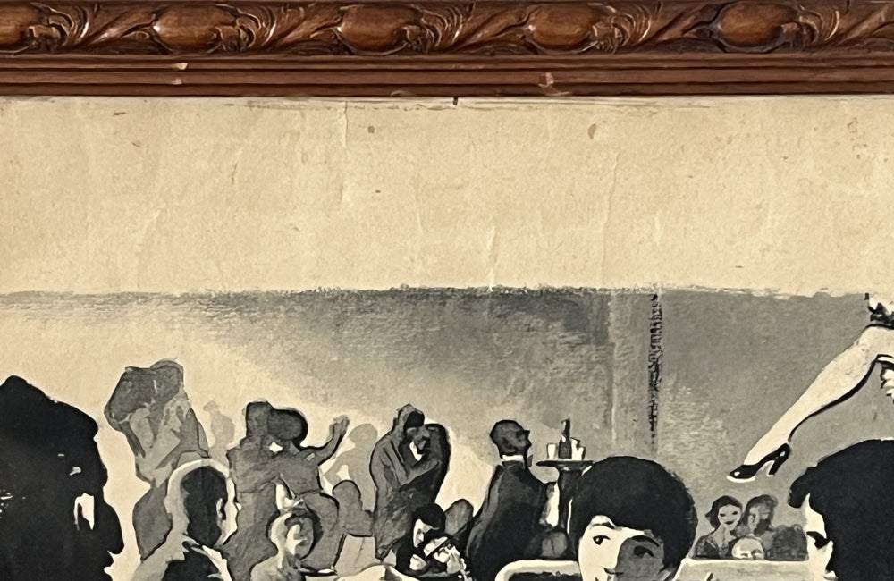 Mid-Century Italian 'Tabarin' Cabaret Print by Alessandrini, 1953