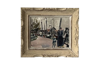 Mid-Century French Framed Painting by Pierre Pruvost