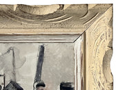 Mid-Century French Framed Painting by Pierre Pruvost