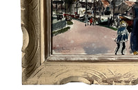 Mid-Century French Framed Painting by Pierre Pruvost