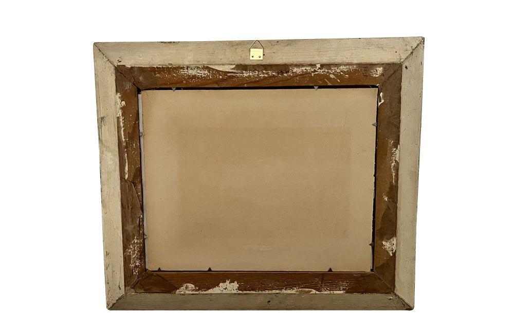 Mid-Century French Framed Painting by Pierre Pruvost