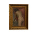 Framed 20th Century French oil on card painting beautiful portrait of a standing nude female figure signed by the artist, Henri Andre Martin
