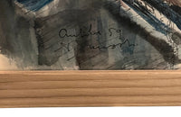 Mid-Century French Watercolour Painting 'Cycle Race in Antibes' By Pierre Provust