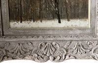 Mid-Century French Oil on Wood Painting 'Forest After Snowfall' by Henri Andre Martin