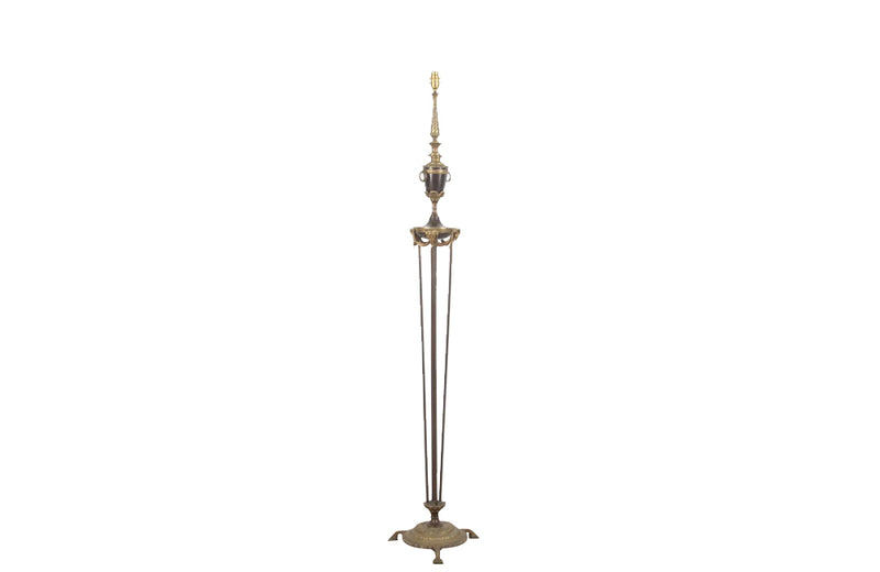 Elegant French floor lamp in the Neo-Classique style.