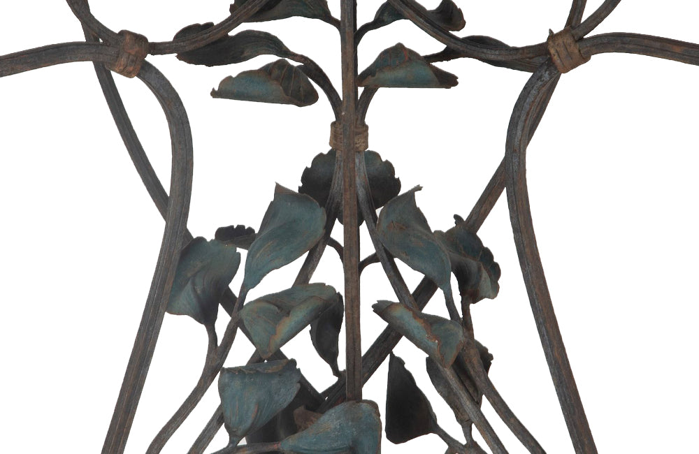 Tall French iron Art Deco plant stand