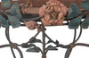 Tall French iron Art Deco plant stand