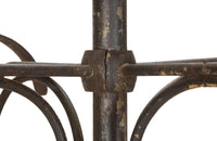 Tall late 19th Century French iron coat and hat rack.