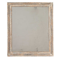Early 20th Century French Carved Painted Mirror