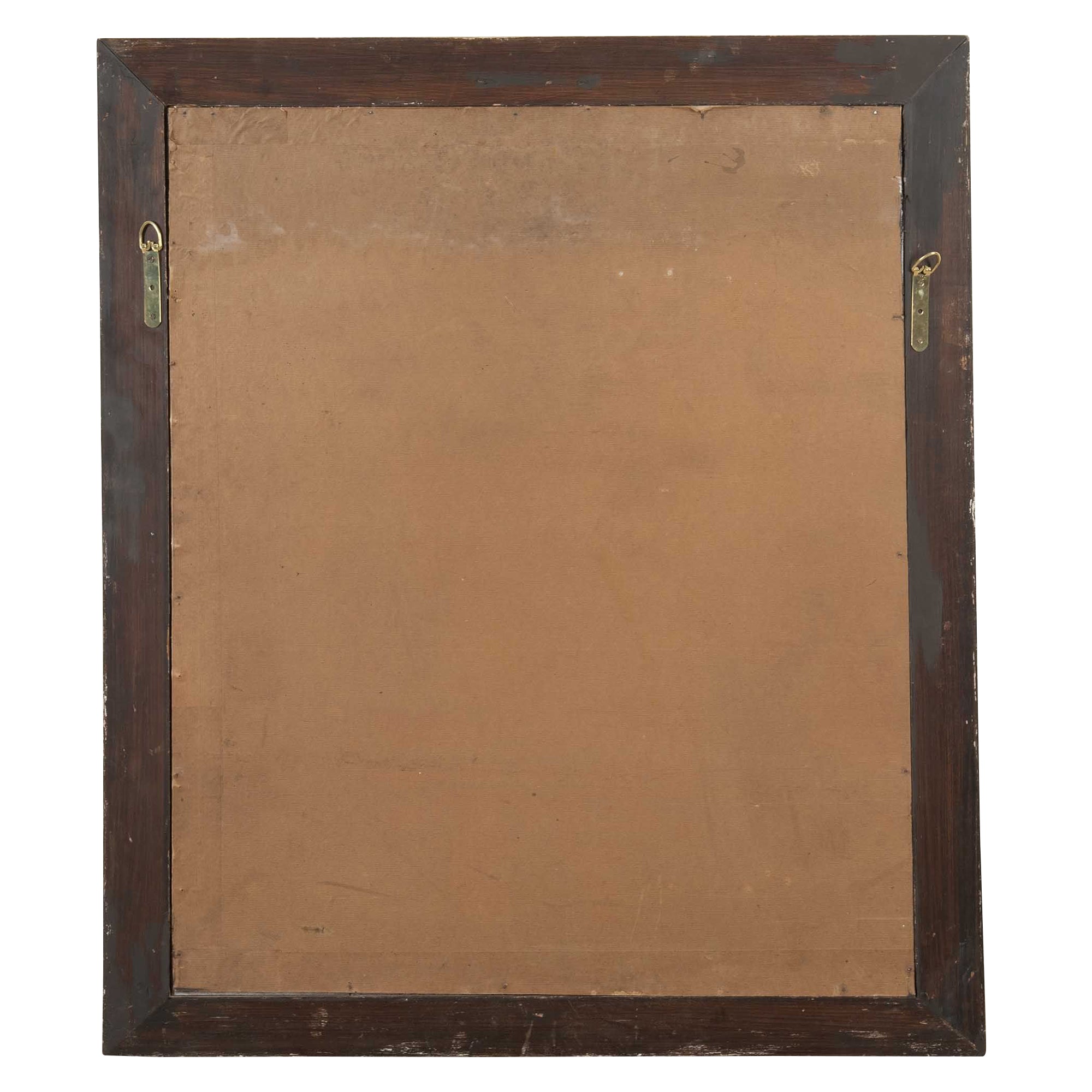 Early 20th Century French Carved Painted Mirror