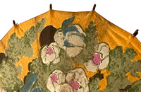 Charming and colourful 20th Century French Art Deco floral parasol.
