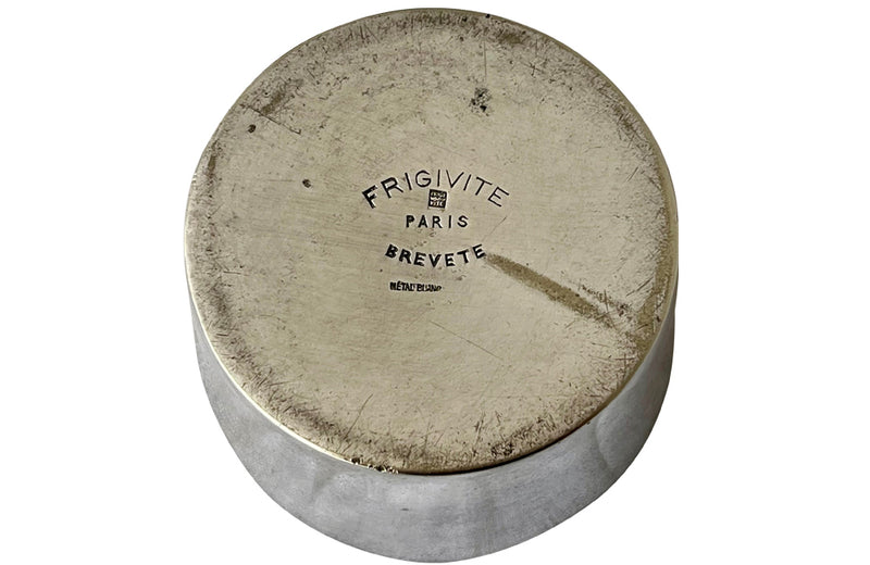 Rare Frigivite silverplate shaker from the 1920s.